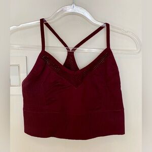 Betsey Johnson Maroon Workout Bra/Tank